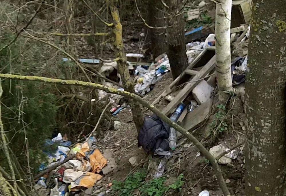 Мусор в 200 метрах от музея-усадьбы Мицкевичей в деревне Заосье Барановичского района Брестской области. Фото: архив героя.