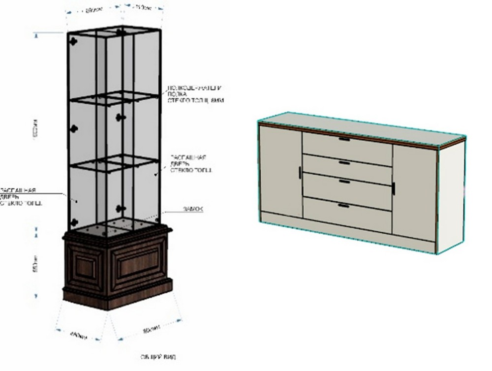 Тумбы для Брестского облисполкома. Коллаж на основе фото из тендера