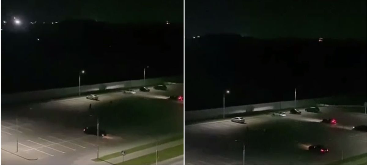 Ночной дрифт в Бресте вечером 11 октября 2025 года. Скриншот видео