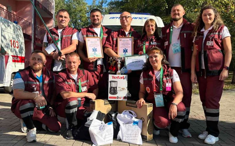 Фельдшеры скорой помощи в Барановичах на республиканских соревнованиях в сентябре 2023 года