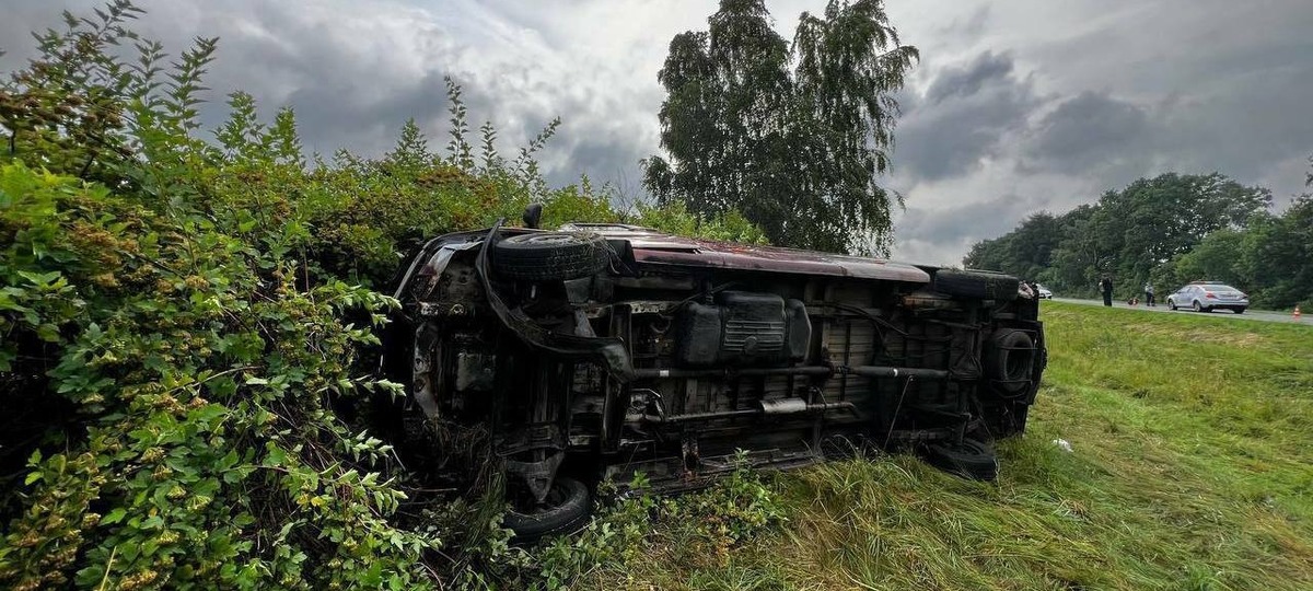 Маршрутка, которая попала в ДТП в июле 2025 года. Фото: МВД